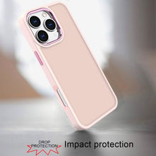 For iPhone 16 PRO MAX Case Soft Acrylic Hybrid w/ Metal Buttons + Tempered Glass