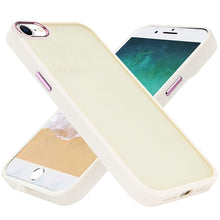 For iPhone 16e Case Rubberized Thick Acrylic Metal Buttons + Tempered Glass