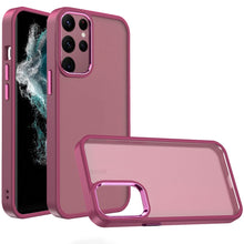 For Samsung S23 Case Rubberized Thick Acrylic Hybrid Phone Cover w/ Metal Button