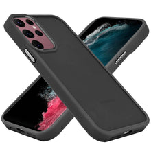 For Samsung S23 Case Rubberized Thick Acrylic Hybrid Phone Cover w/ Metal Button