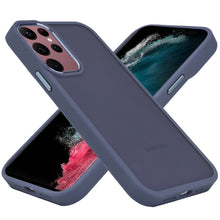 For Samsung S23 Case Rubberized Thick Acrylic Hybrid Phone Cover w/ Metal Button