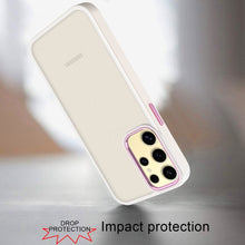 For Samsung Galaxy S24 Case Smooth Acrylic Hybrid Phone Cover with Metal Buttons