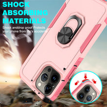 For iPhone 14 PRO Case Dual Layer Full Protection Shockproof Ring Stand Hybrid