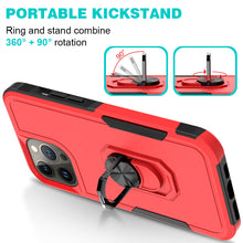 For iPhone 14 PRO Case Dual Layer Full Protection Shockproof Ring Stand Hybrid