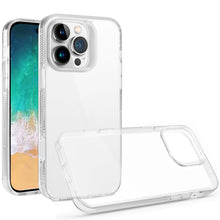 For iPhone 16 PRO MAX Case Premium Trans Clear Hybrid Cover + Tempered Glass