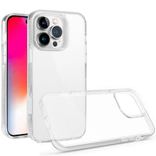 For iPhone 16 Pro 6.3in Case Premium Trans Clear Hybrid Cover + Tempered Glass