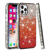 For iPhone 15 PRO Case Party Full Bling Diamond Phone Cover + 2 Tempered Glass