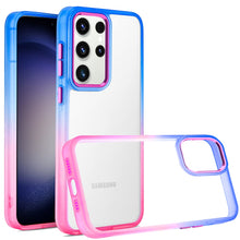 For Samsung Galaxy S24+ Plus Case Color Fading Two Tone Frame Hybrid Phone Cover