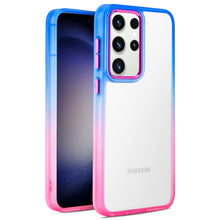 For Samsung Galaxy S24+ Plus Case Color Fading Two Tone Frame Hybrid Phone Cover