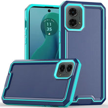 For Moto G 5G (2024) Case Rugged Strong Fused Shockproof Hybrid + Tempered Glass