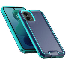 For Moto G 5G (2024) Case Rugged Strong Fused Shockproof Hybrid + Tempered Glass