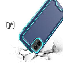 For Moto G 5G (2024) Case Rugged Strong Fused Shockproof Hybrid + Tempered Glass