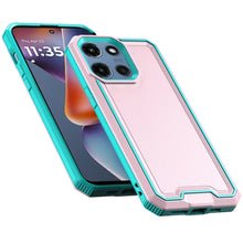 For Moto G 2025 Case Rugged Strong Fused Hybrid Phone Cover + Tempered Glass