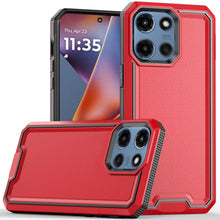 For Moto G 2025 Case Rugged Strong Fused Hybrid Phone Cover + Tempered Glass