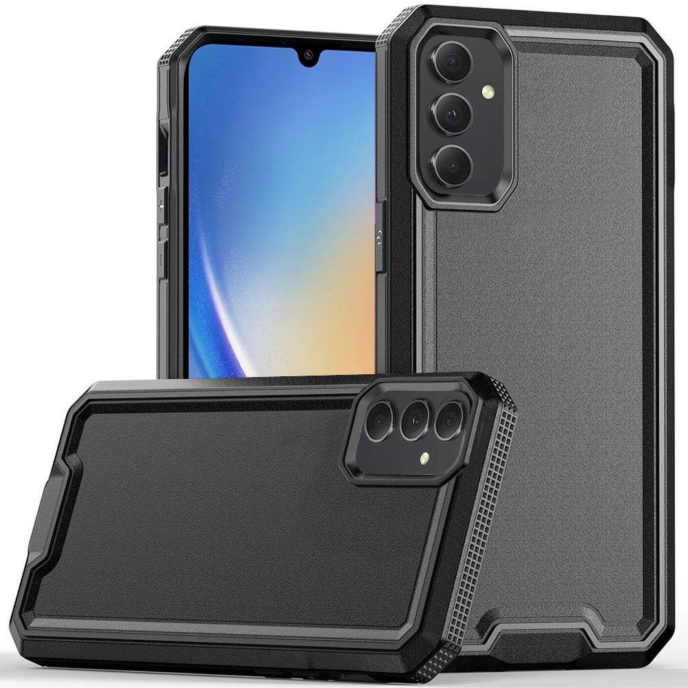 For Samsung A15 5G Case Rugged Strong Fused Shockproof Cover + Tempered Glass