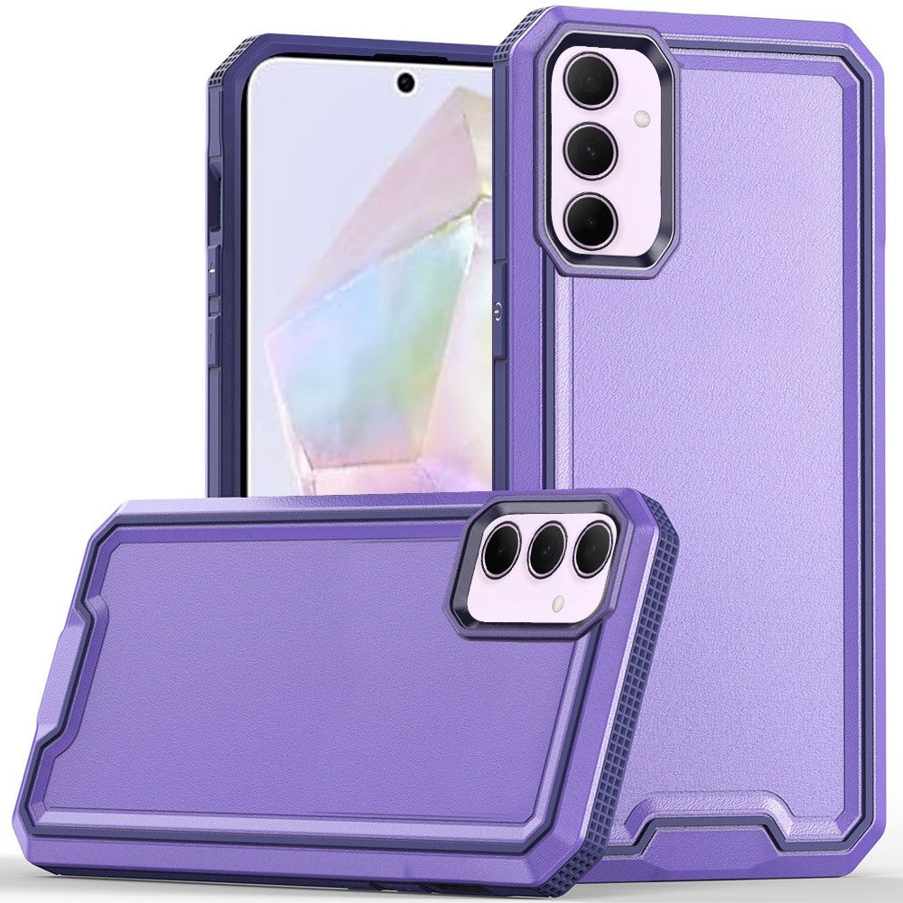 For Samsung A36 Case Rugged Strong Fused Hybrid Phone Cover + Tempered Glass