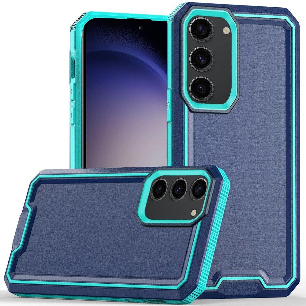 For Samsung S23 FE 5G Case Rugged Strong Fused Hybrid Cover + Tempered Glass