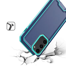 For Samsung S23 FE 5G Case Rugged Strong Fused Hybrid Cover + Tempered Glass