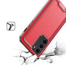 For Samsung S23 FE 5G Case Rugged Strong Fused Hybrid Cover + Tempered Glass