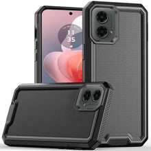 For Moto G Power 5G 2024 Case Rugged Strong Fused Shockproof + Tempered Glass