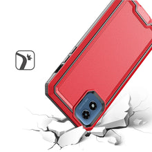 For Moto G Play 2024 Case Rugged Strong Fused Shockproof Hybrid + Tempered Glass