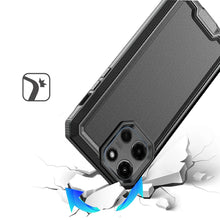 For Moto G Stylus 2025 Case Rugged Fused Shockproof Hybrid Cover +Tempered Glass