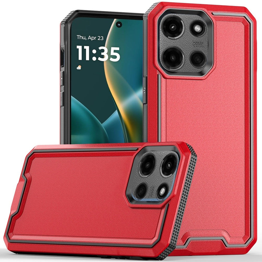 For Moto G Stylus 2025 Case Rugged Fused Shockproof Hybrid Cover +Tempered Glass
