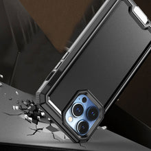 For iPhone 11 Pro Max Case Strong Fused Shockproof Hybrid Cover + Tempered Glass