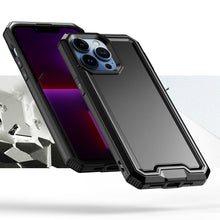 For iPhone 11 6.1 in. Case Rugged Strong Fused Shockproof Cover + Tempered Glass