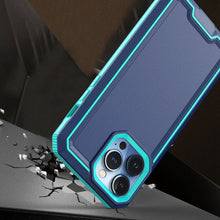 For iPhone XR Case Strong Fused Shockproof Hybrid Phone Cover + Tempered Glass