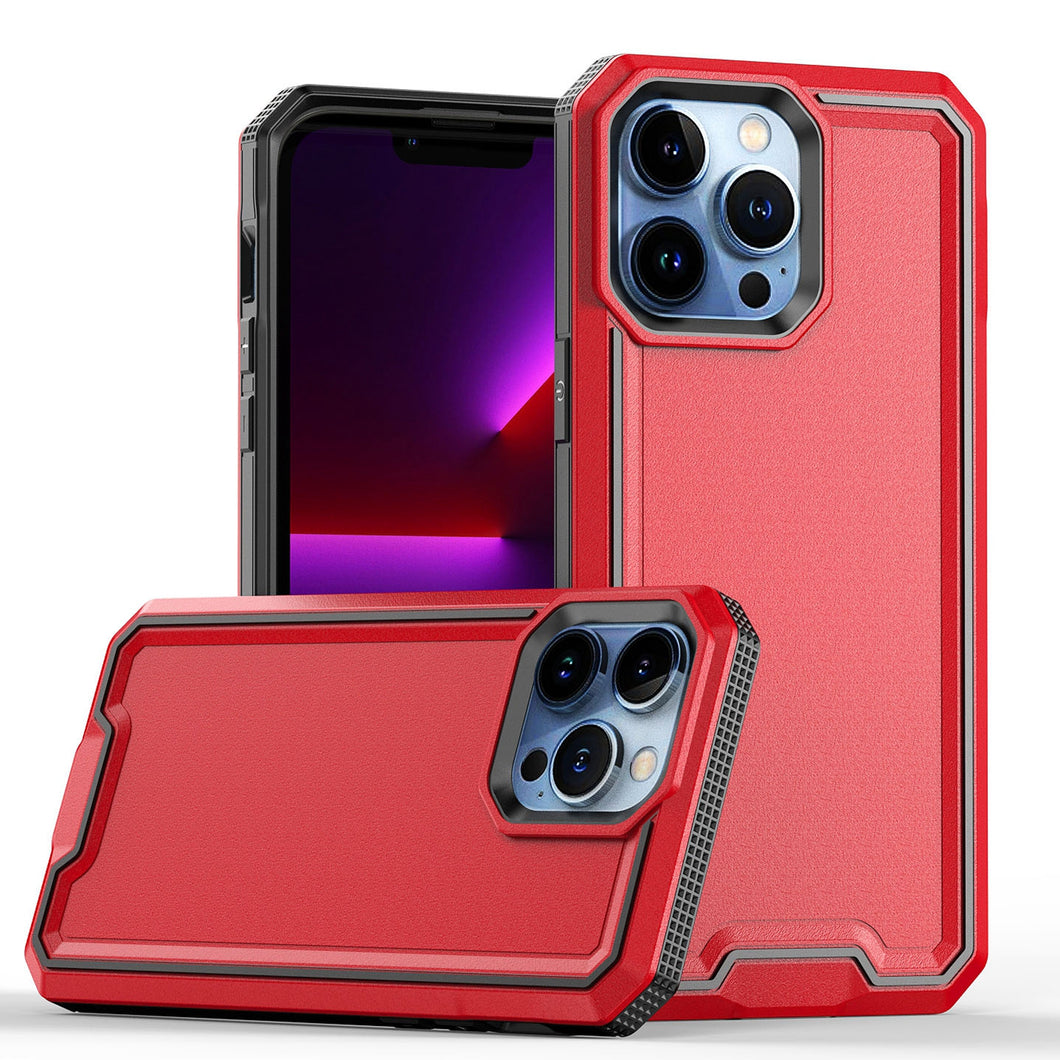 For iPhone 12/12 Pro Case Strong Fused  Shockproof Hybrid Cover + Tempered Glass