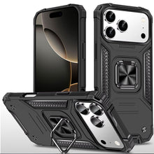 For iPhone 17 Pro Max Case Magnetic Kickstand Shockproof Cover + Tempered Glass
