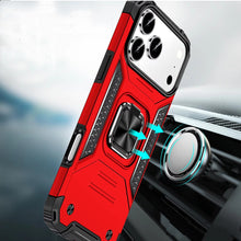 For iPhone 17 Pro Max Case Magnetic Kickstand Shockproof Cover + Tempered Glass