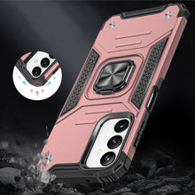 For Samsung A25 5G Case Shockproof Magnetic Stand Hybrid Cover + Tempered Glass