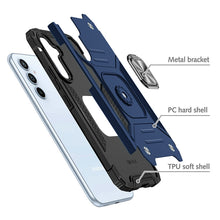 For Samsung S23 FE 5G Case Robust Magnetic Stand Shockproof + Tempered Glass