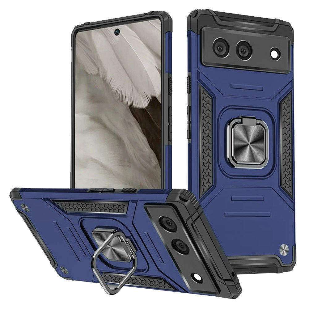 For Google Pixel 7A Case Robust Magnetic Kickstand Shockproof Hybrid Phone Cover