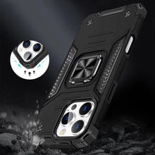 For iPhone 16 PRO MAX Case Rugged Magnetic Stand Shockproof + Tempered Glass