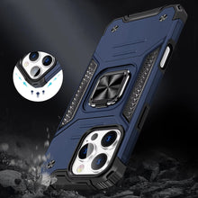 For iPhone 16 PRO MAX Case Rugged Magnetic Stand Shockproof + Tempered Glass