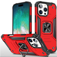 For iPhone 16 PRO MAX Case Rugged Magnetic Stand Shockproof + Tempered Glass