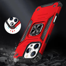 For iPhone 16 PRO MAX Case Rugged Magnetic Stand Shockproof + Tempered Glass