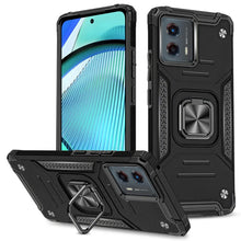 For Moto G Power 5G 2024 Case Magnetic Stand Shockproof Hybrid + Tempered Glass