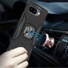 For Google Pixel 9a Case Magnetic Kickstand Shockproof Cover + Tempered Glass