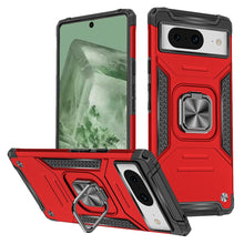 For Google Pixel 8A Case Magnetic Ring Stand Shockproof Hybrid Phone Cover