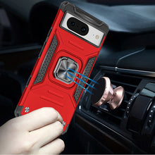 For Google Pixel 8A Case Magnetic Ring Stand Shockproof Hybrid Phone Cover