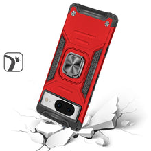 For Google Pixel 8A Case Magnetic Ring Stand Shockproof Hybrid Phone Cover