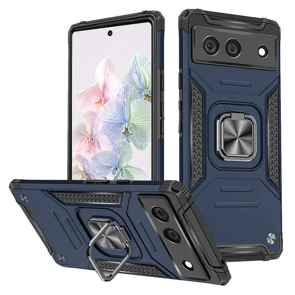 For Google Pixel 7 (Dual Camera) Case Robust Magnetic Kickstand Hybrid Cover