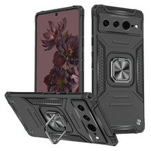 For Google Pixel 7 PRO (Triple Camera) Case Magnetic Kickstand Hybrid Cover