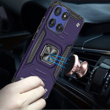 For Moto G Stylus 2025 Case Magnetic Kickstand Shockproof Hybrid +Tempered Glass