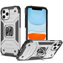 For iPhone 15 Case Magnetic Kickstand Shockproof Hybrid Cover + 2 Tempered Glass