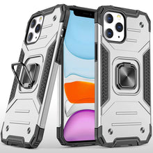 For iPhone 15 Case Magnetic Kickstand Shockproof Hybrid Cover + 2 Tempered Glass